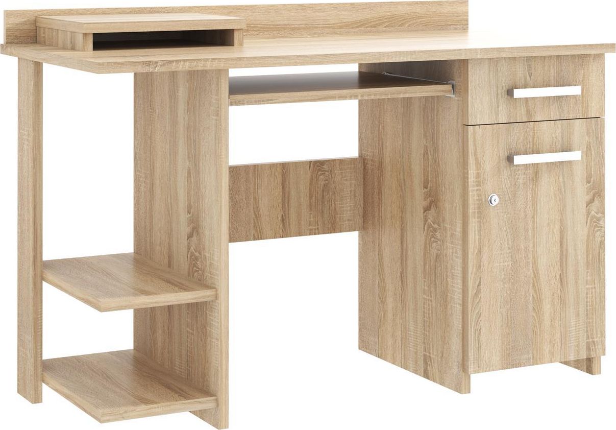 Biurko Meblowa 1 Aldona Jasnobrązowe 124 cm x 60 cm