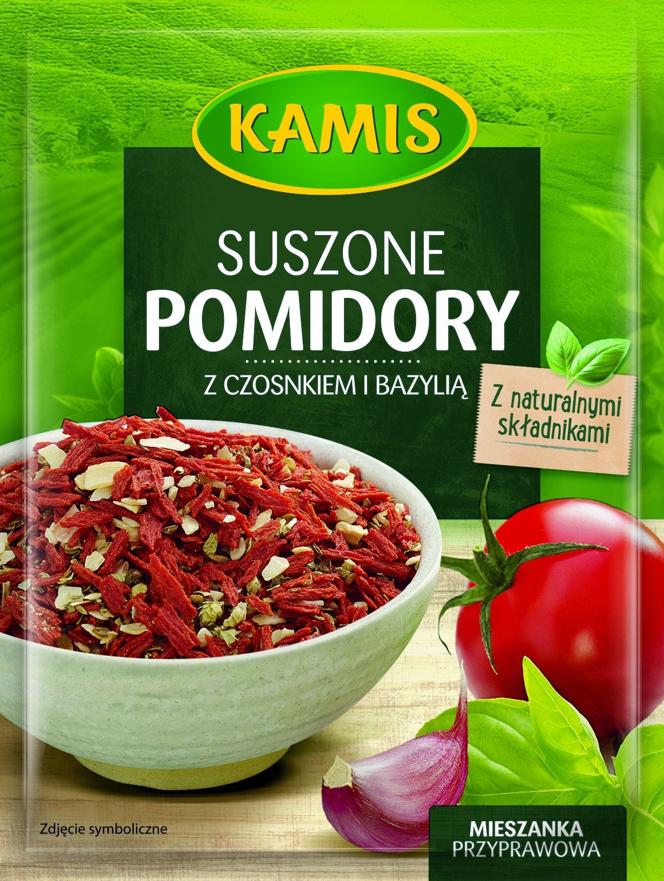 Kamis Kamis Mieszanka przyprawowa suszone pomidory z czosnkiem i bazylią 12 g