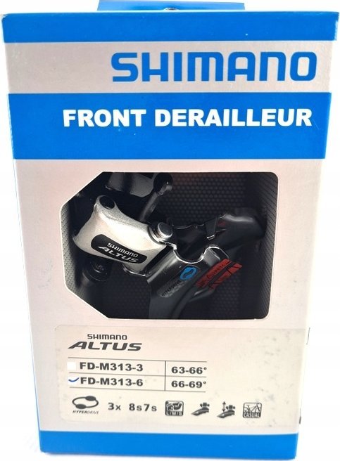 Shimano Priekinis pavarų perjungėjas Shimano ALTUS FD-M313 48T Down Swing 3x7/8-speed 34.9mm