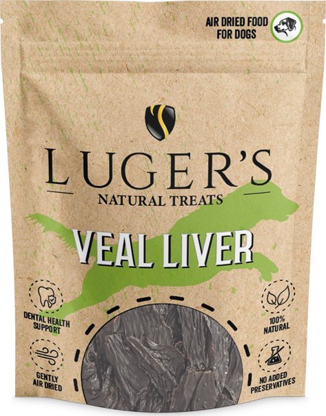 Luger's Natural Treats Przysmak dla psa wątroba cielęca 150 g