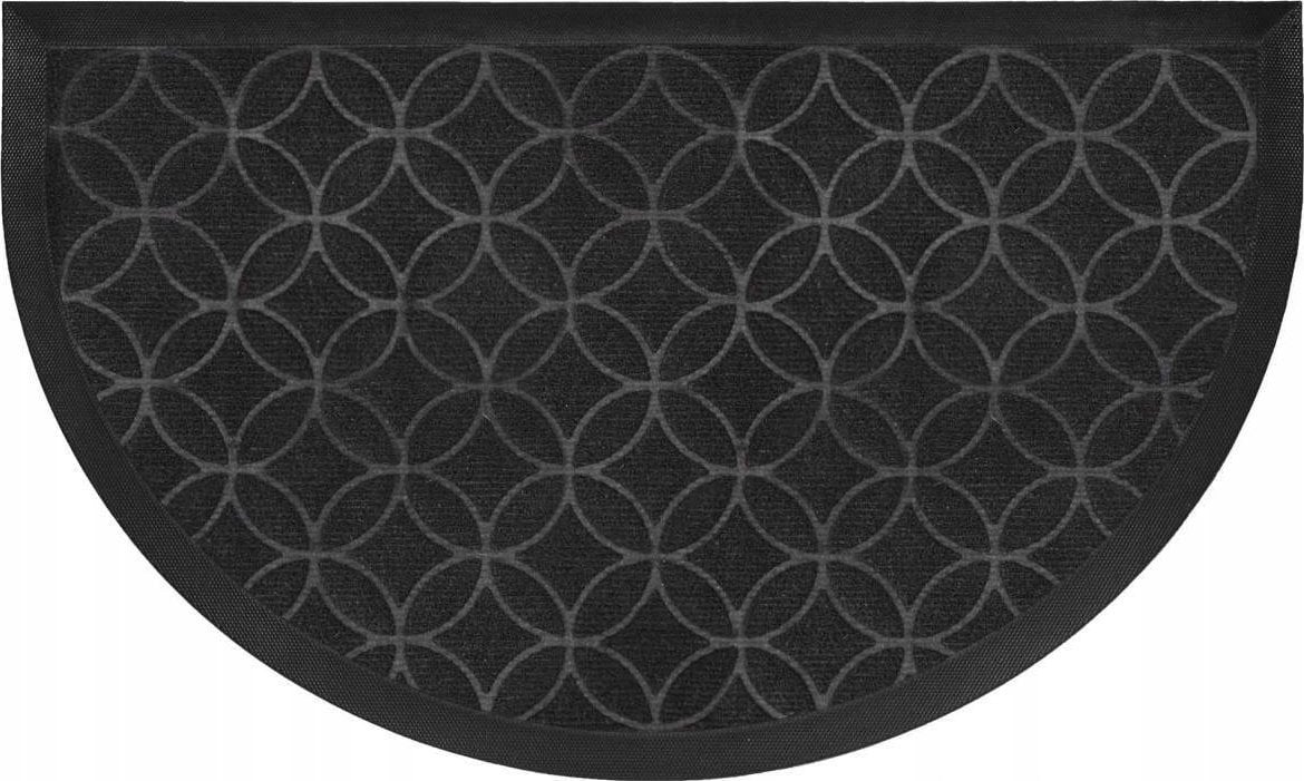 Douceur d`Interieur Wycieraczka gumowa pod drzwi GALETS, półksiężyc, 45 x 75 cm