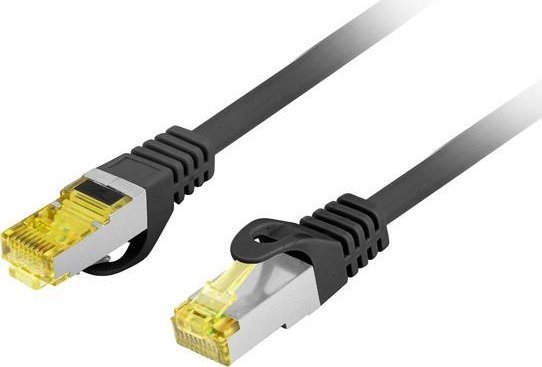 Lanberg Patchcord S/FTP kat.6A 3m LSZH CU fluke passed czarny