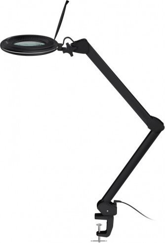 Goobay Lampa lupa LED z zaciskiem, 10 W, czarny