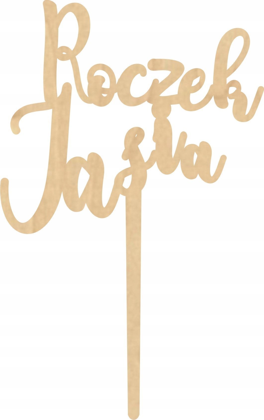 details Topper na tort urodziny dekoracja ozdoba drewno