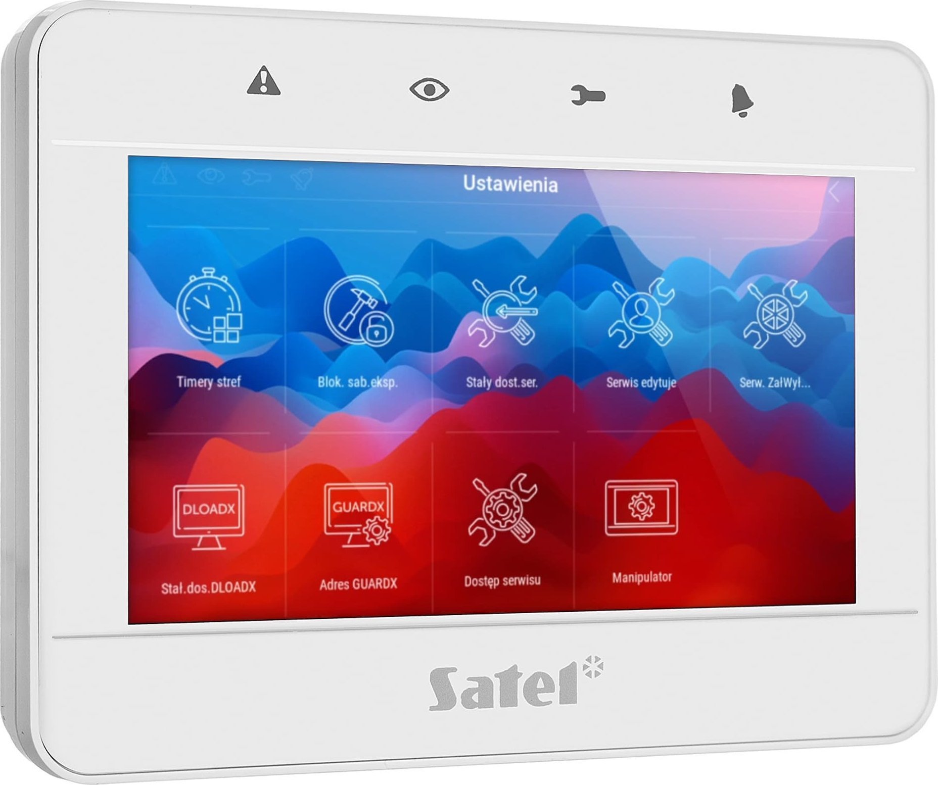 Satel SATEL Manipulator z ekranem dotykowym 4,3" INT-TSG2R-W biały