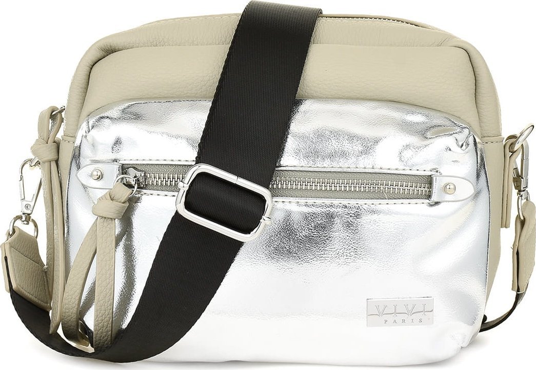 Vivi Paris Torebka Damska na Ramię Vivi Paris Szaro Srebrna