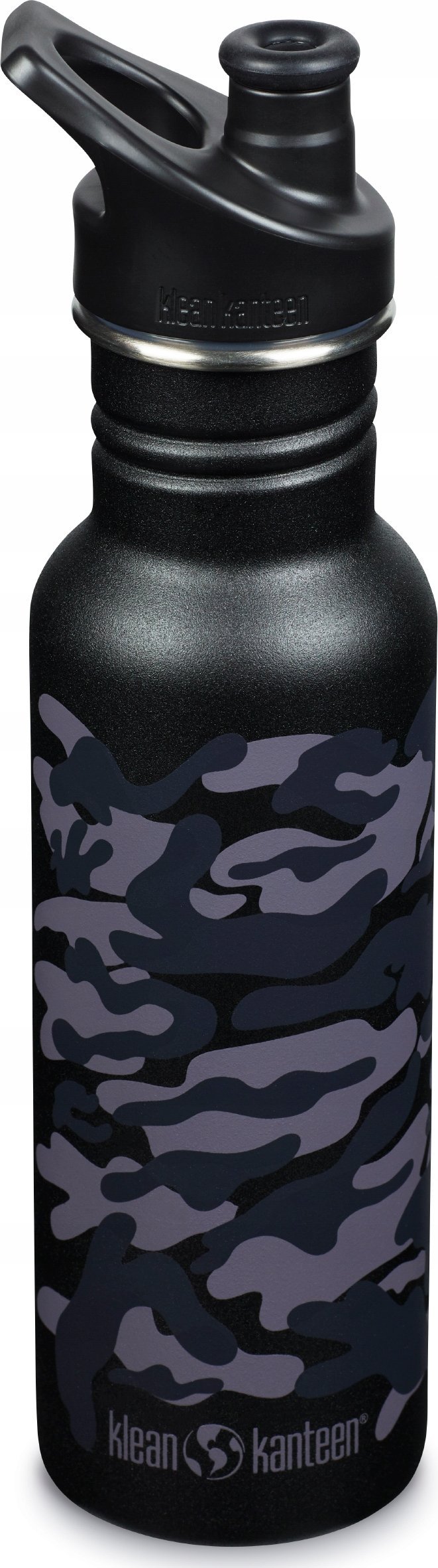 Klean Kanteen Kanteen Classic Narrow (Sport Cap), 532ml/18oz, Black Camo