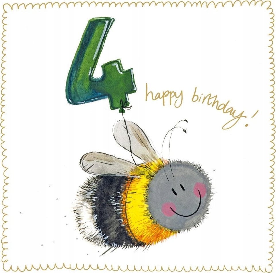 Teka Karnet Urodziny 4 S539 Pszczółka