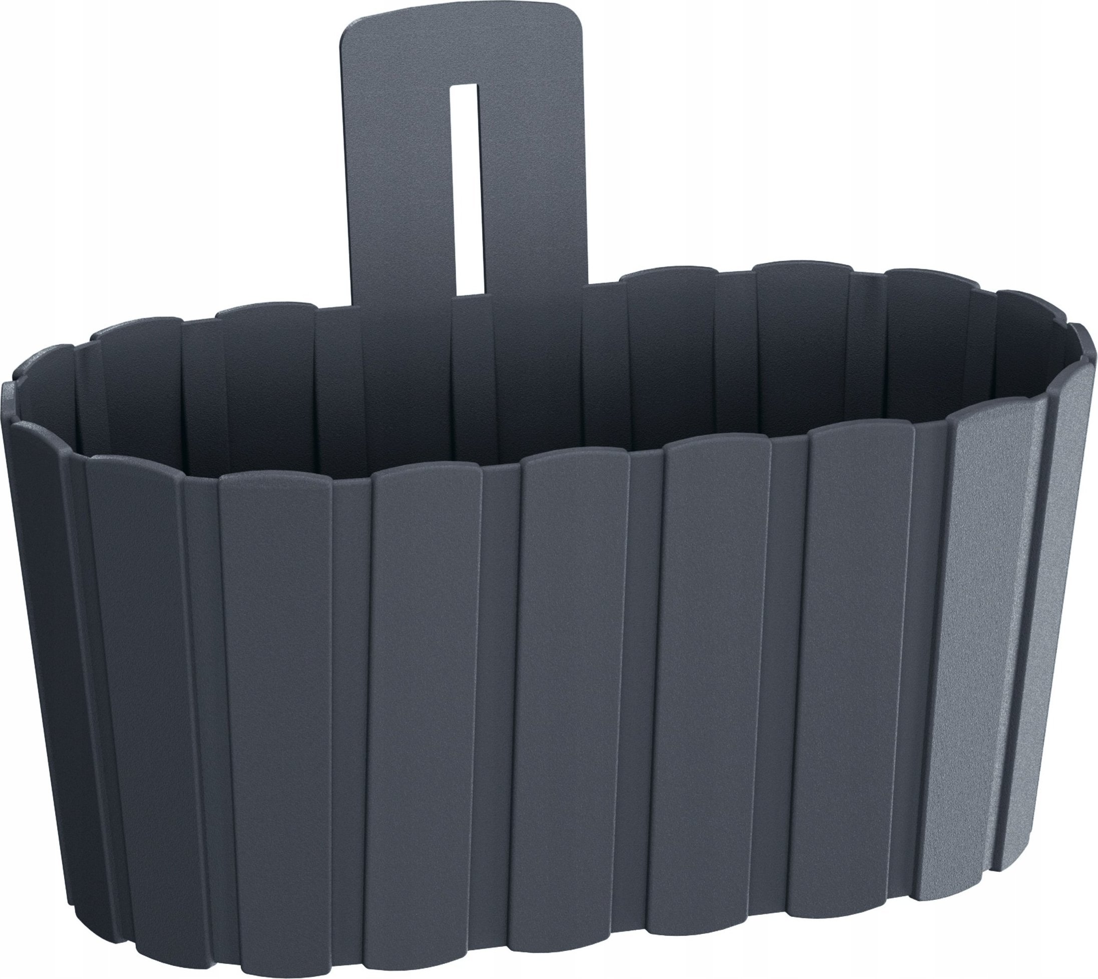 Prosperplast Doniczka na ścianę BOARDEE DDES280-S433, Kolor Antracyt, Prosperplast, Wymiary 27.4x15x20 cm