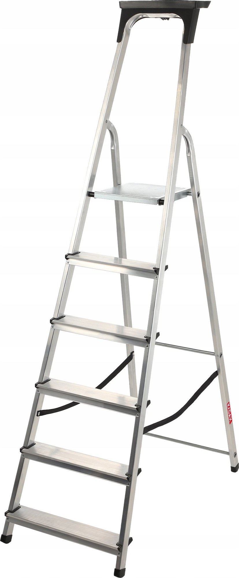 Kadax KADAX Drabina Domowa Aluminiowa 6 Stopniowa + Hak