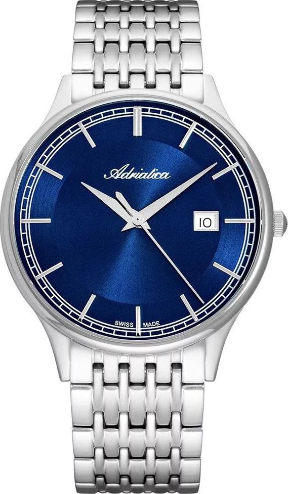 Zegarek Adriatica Zegarek męski Adriatica A8315.5115Q CLASSIC SAPPHIRE