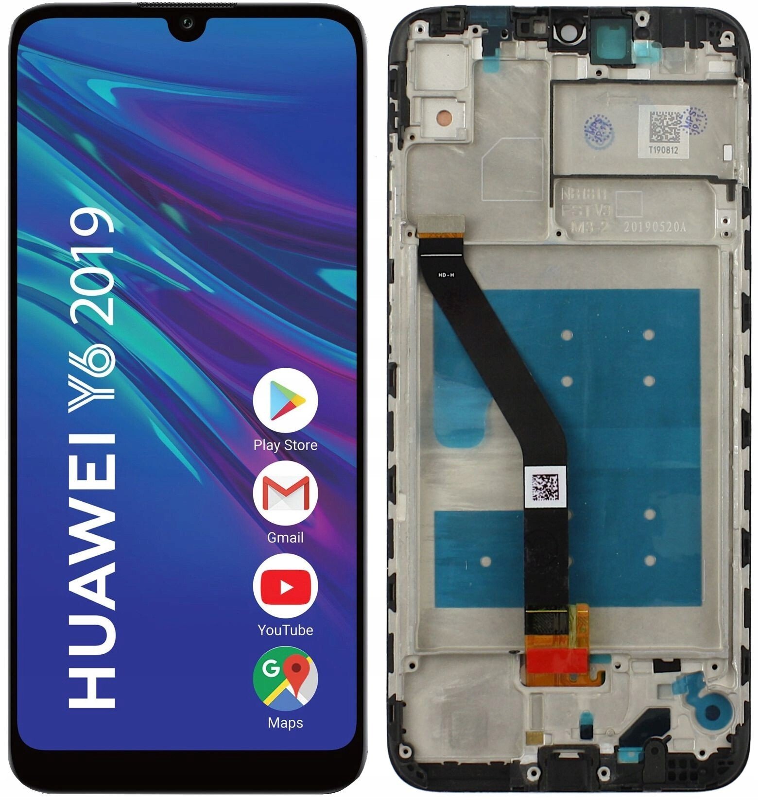 Wyświetlacz do Huawei Y6 2019 LCD MRD-LX1 Ekran Ramka