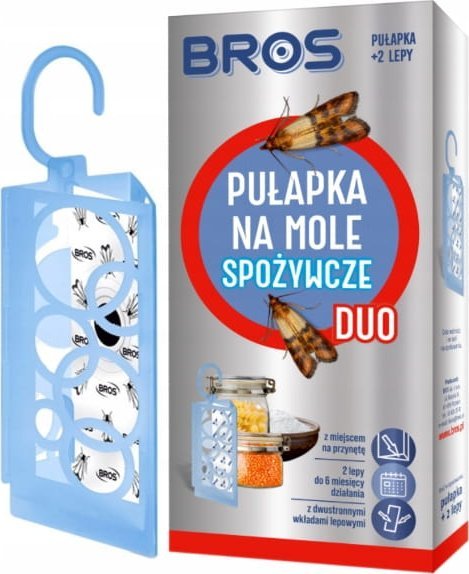 Bros Pułapka na mole spożywcze DUO + 2 wkłady Skuteczne