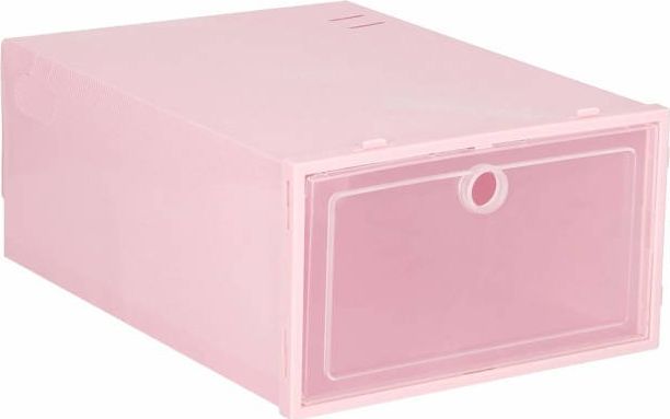 Springos Pudełko na buty, organizer z klapą różowy UNIWERSALNY