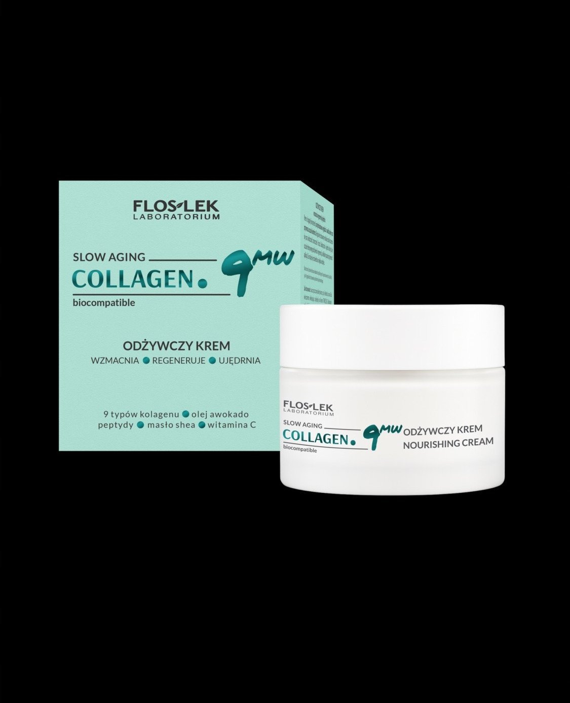 FLOSLEK COLLAGEN. 9MW Odżywczy krem do twarzy 50 ml