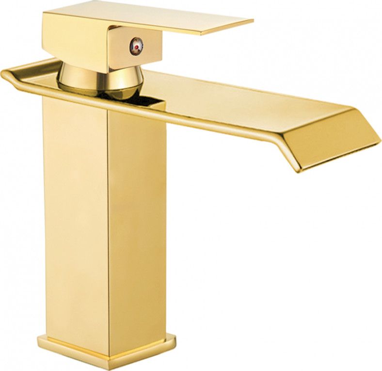 Bateria umywalkowa Mexen Apus stojąca złoty