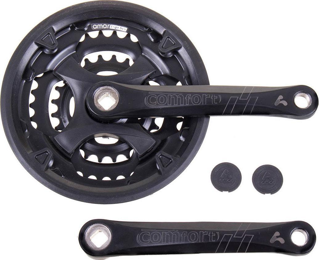 Amar Mechanizm korbowy COMFORT 24-34-42T 170mm czarny z osłoną