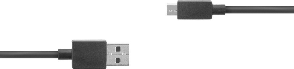 Kabel USB Movano USB-A - microUSB 0.8 m Czarny
