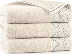 Selgros Ręcznik Ravenna 50x90 cm 450 g/m2 kolor Sepia