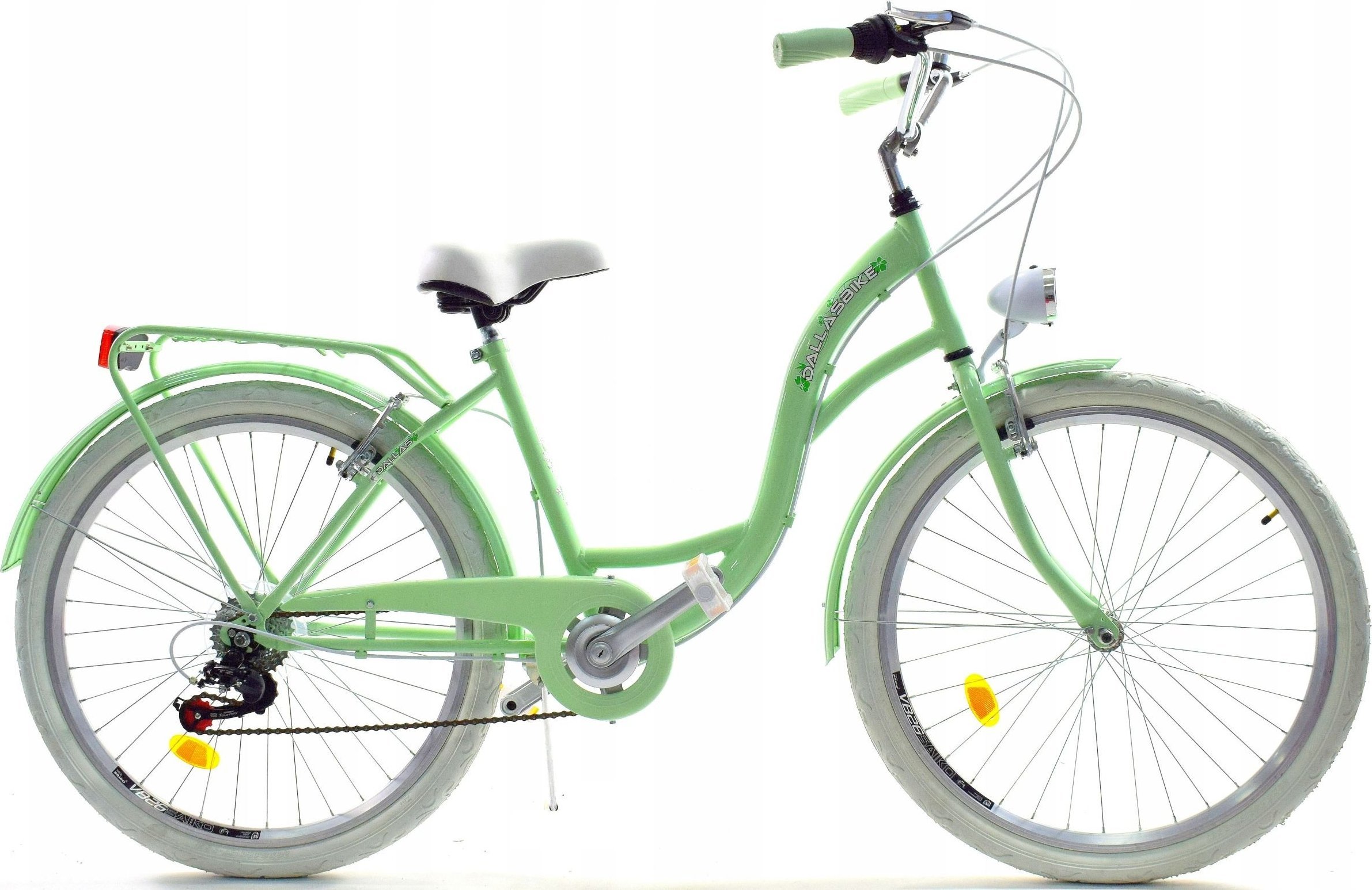 Dallas Bike Rower Dallas City 26" 7spd - miętowy z białym