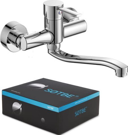 Bateria umywalkowa Sotbe Unicorn ścienna chrom (UNI-SKW-14259754)