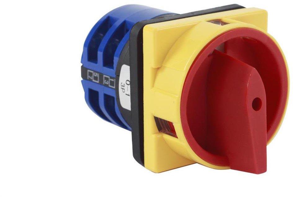 Łącznik krzywkowy 0-1 25A 3P tablicowy na kłódkę IP65 / LW25 0-1 3P TRG