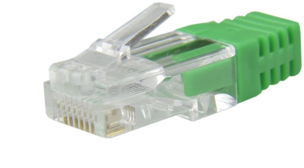 Alantec Osłonka wewnętrzna wtyku RJ45 zielona 100szt.