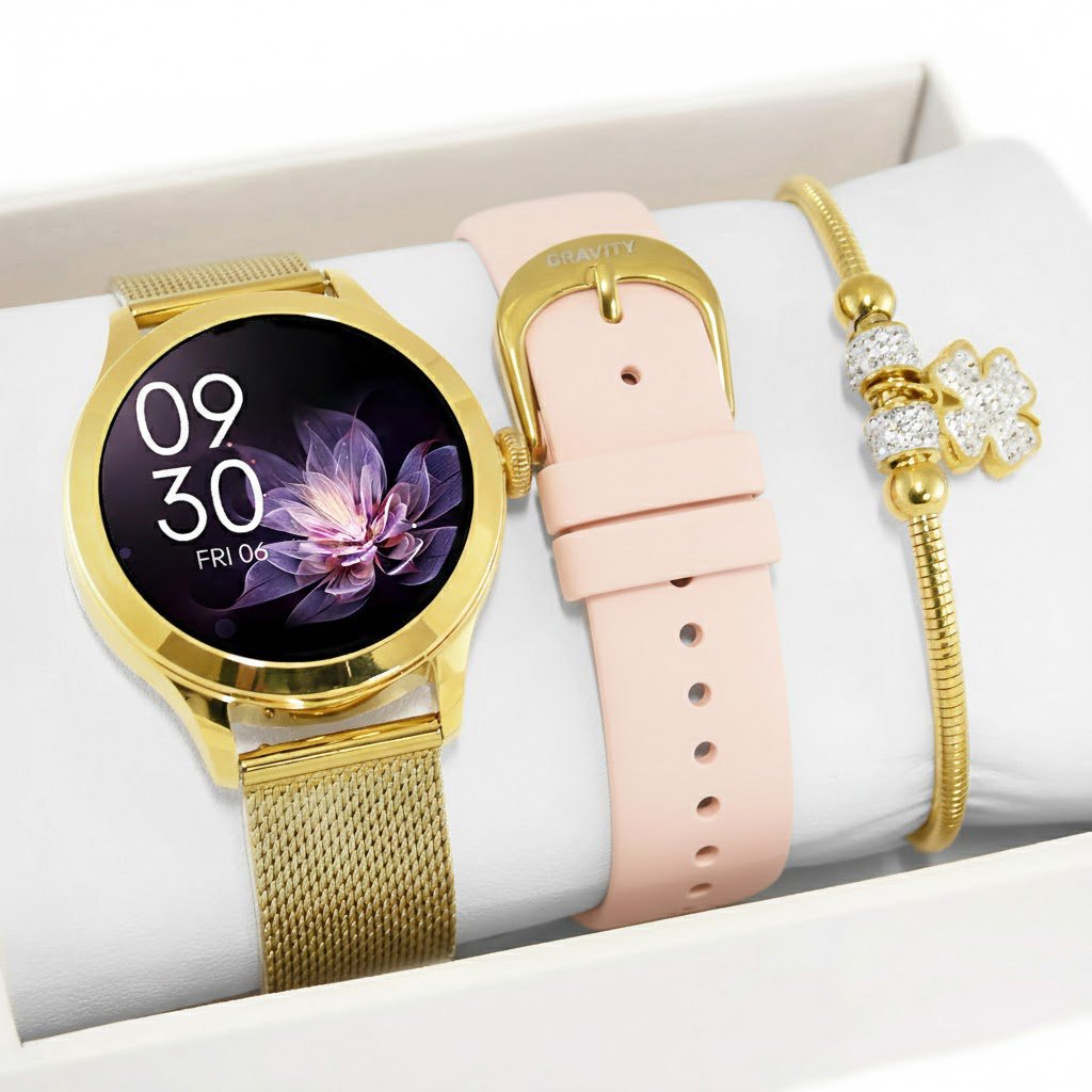 Zestaw damski SMARTWATCH Gravity ELISSA PRO + bransoletka