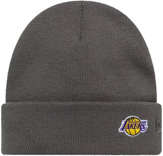 Czapka zimowa NEW ERA LA Lakers NBA Mini Logo Cuff Knit Beanie szara