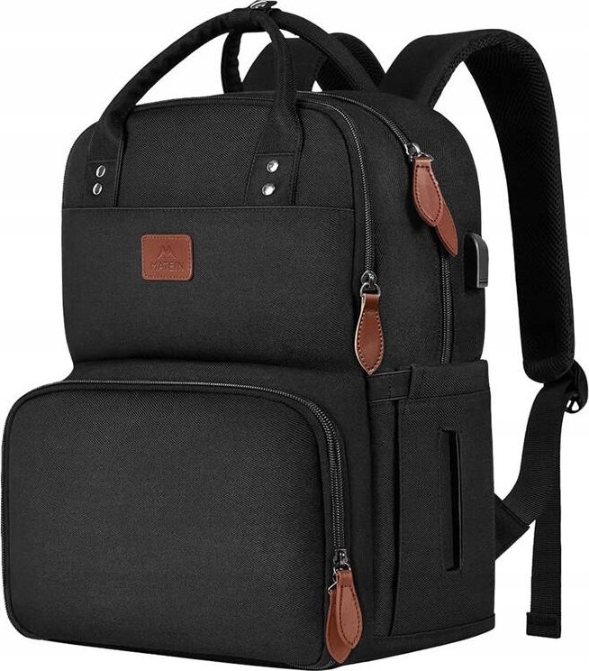 ML Plecak na laptopa / Torba na lunch 15.6'' Matein 1162 Czarny USB
