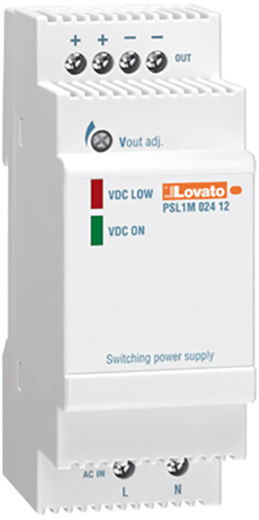Lovato Electric Zasilacz jednofazowy 100-240V AC/12V DC 24W 2A (modułowy)
