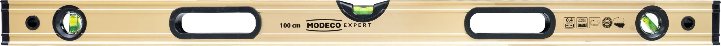 100CM POZIOMNICA ANODOWANA MAX LEVEL GOLD 90 0 45 ST UCHWYT MAGNET [EXPERT]