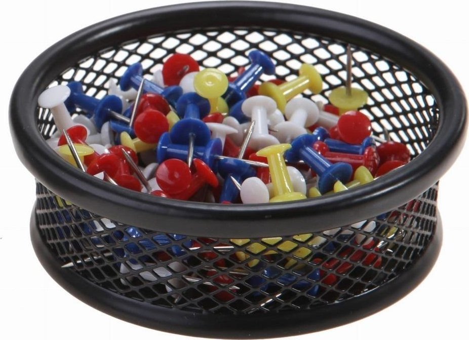 Kubek na spinacze okrągły mały czarny