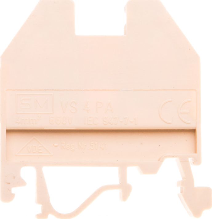 Eti-Polam Złączka szynowa gwintowa 4mm2 beżowa VS 4 PA 003901037