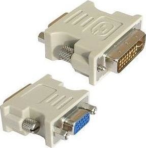 Adapter AV Apte DVI-D - D-Sub (VGA) szary (446-uniw)
