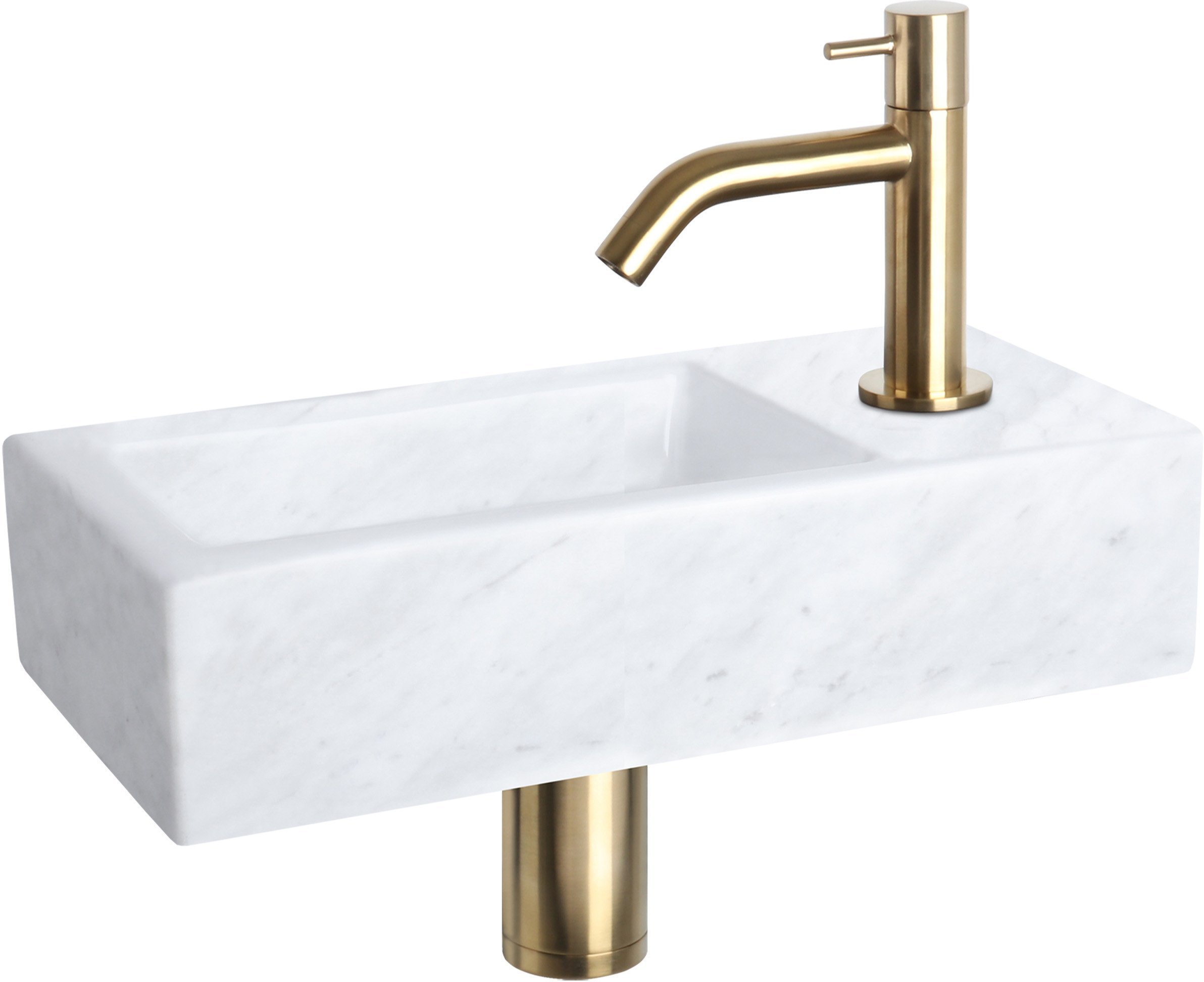 Dansani Uno marmorvask 50 cm hvid