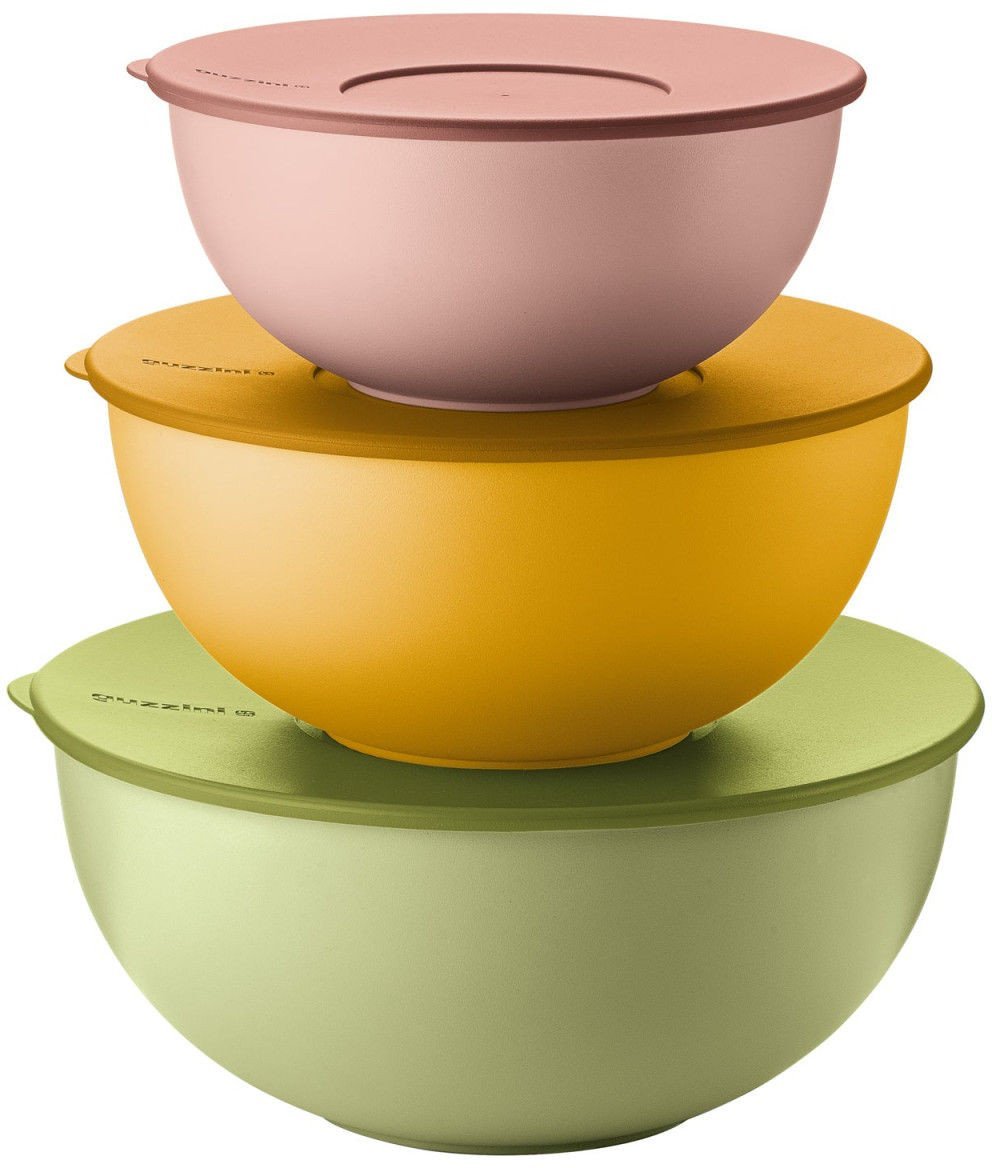 Guzzini EVERYWHERE BIO - Set 3 Schüsseln mit Deckel Assorted c.