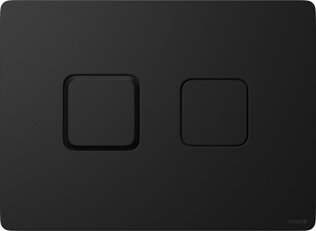 Przycisk spłukujący Cersanit Accento do WC czarny mat (K97-426)