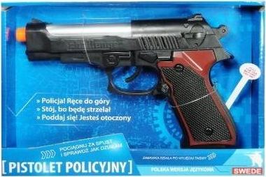 Swede Pistolet policyjny z polskim modułem dźwiękowym (G2238)