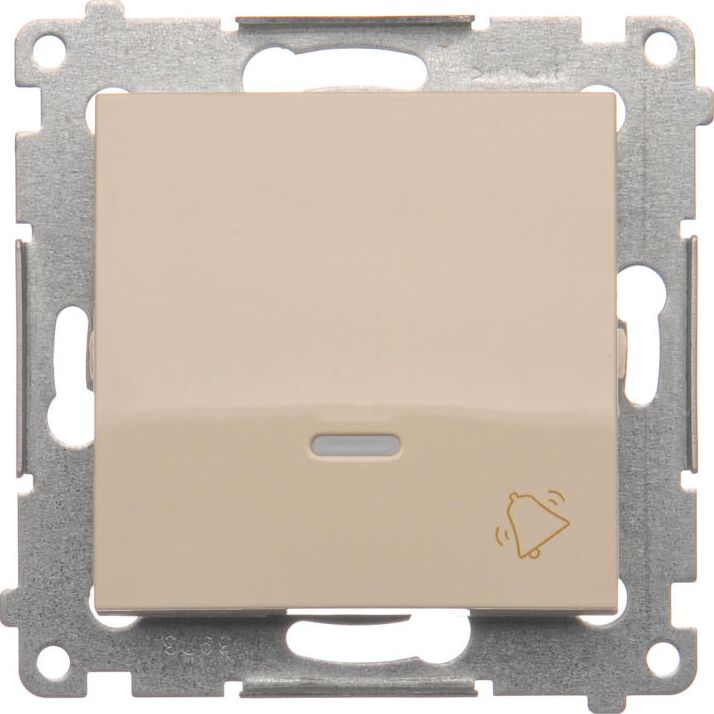 Kontakt-Simon Przycisk dzwonek podświetlany kremowy - DD1L.01/41