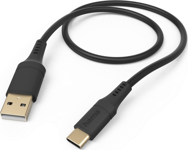 Kabel USB Hama USB-A - USB-C 1.5 m Czarny (002015700000)