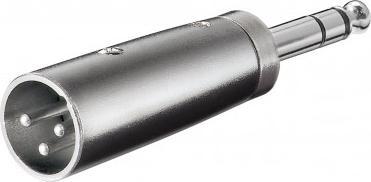 Adapter AV Goobay Jack 6.3mm - XLR srebrny (RB27515)