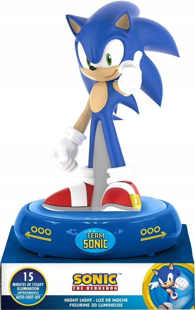 Lampka Nocna 3D / SONIC The Hedgehog / Figurka / Licencja