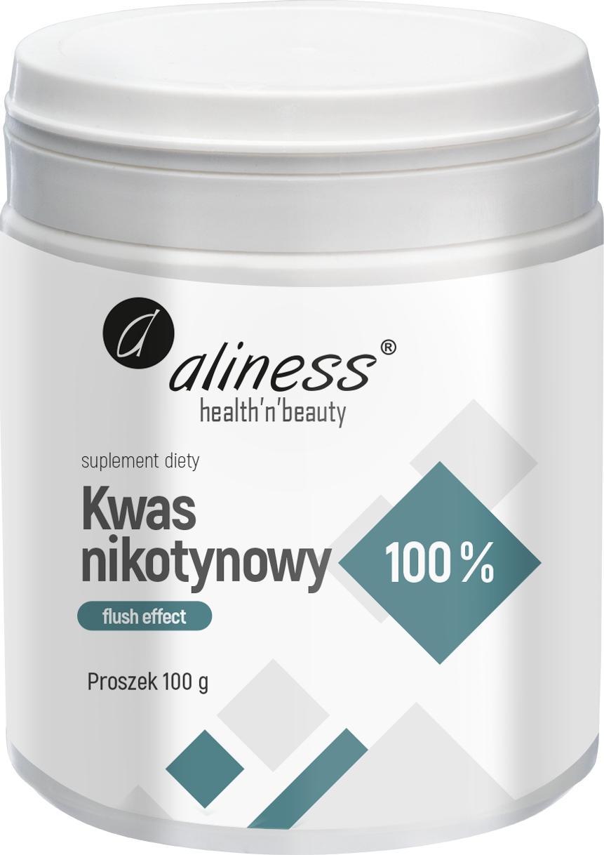 Aliness Kwas nikotynowy 100% - flush effect (100 g) Aliness