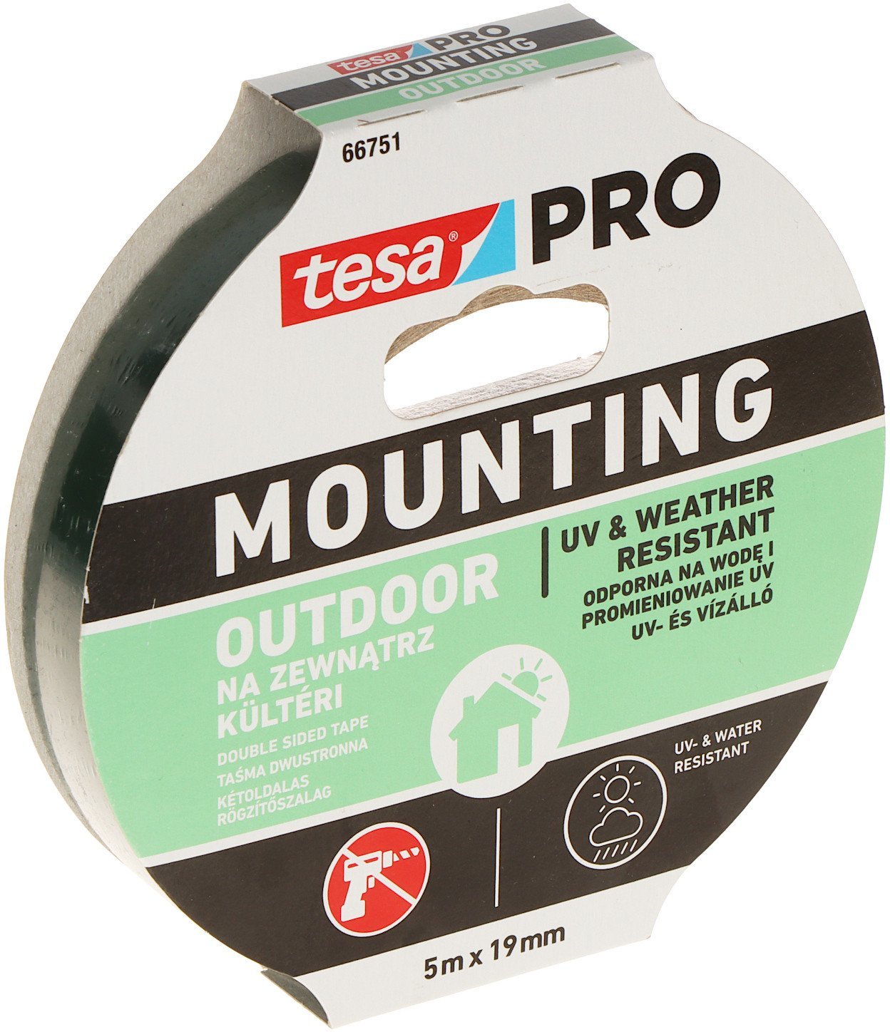 DWUSTRONNA TAŚMA MONTAŻOWA MOUNTING-PRO/OUTDOOR/5X19 TESA