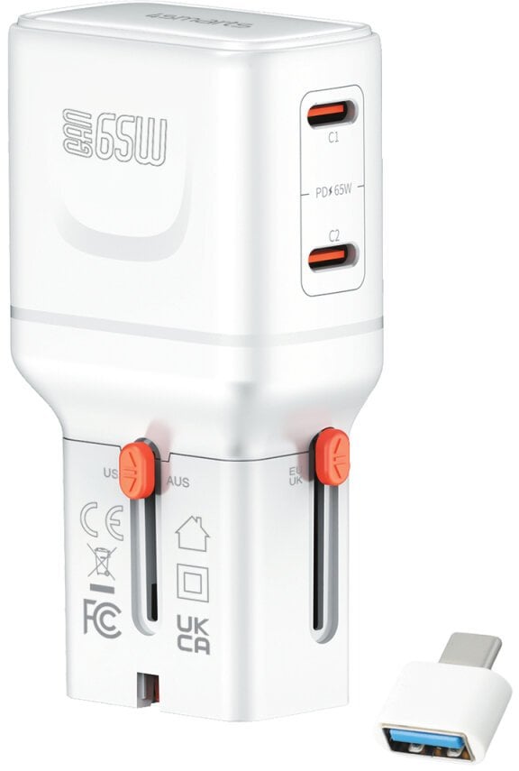 4smarts Weltreiseadapter Nomad Pocket 65W, weiß