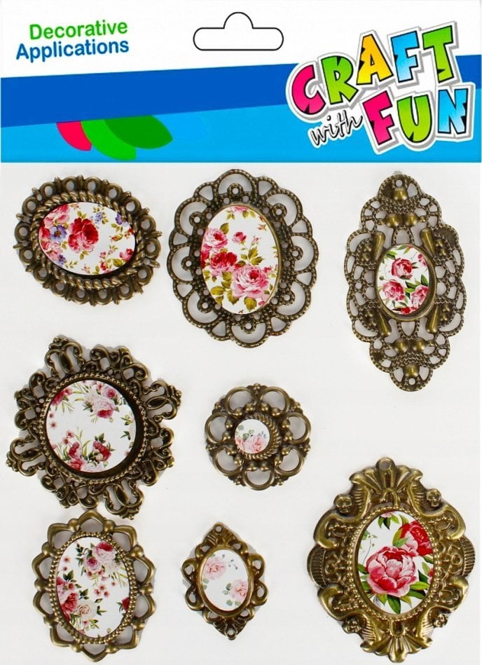 Craft with Fun OZDOBA DEK MET RAMKI 8SZT CF 12/144