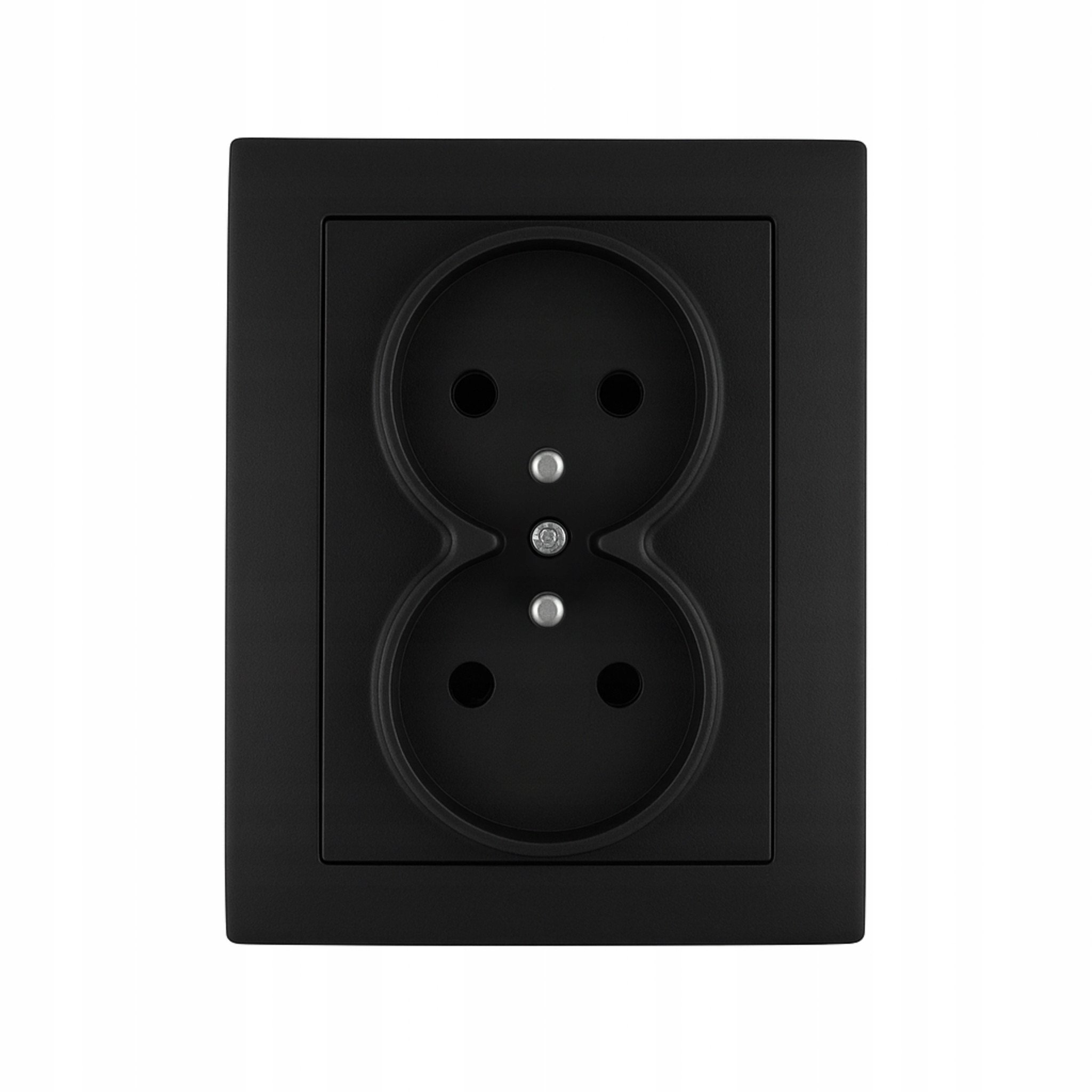 Gniazdo podwójne z uziemieniem VCX LC 16 Czarny