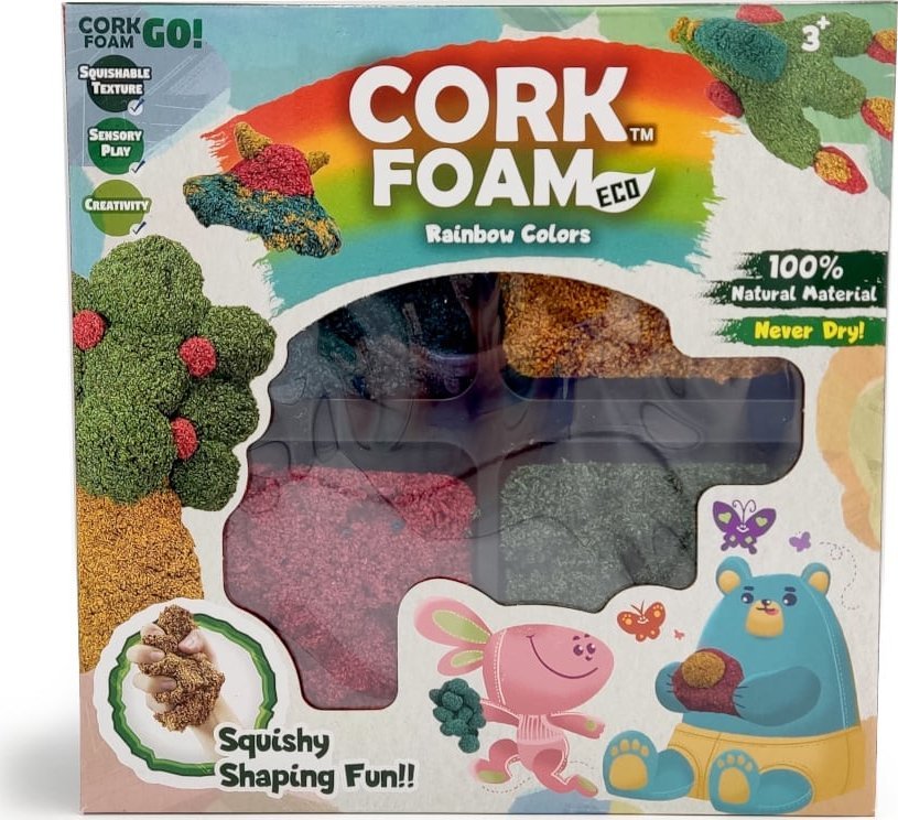 Scratch Kolorowa masa korkowa - 4 kolory