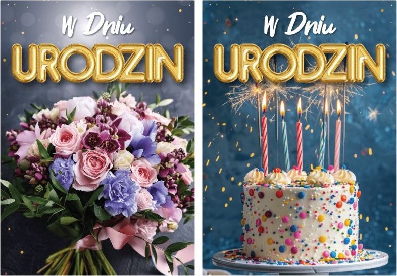 Kartki karnet FL-10 Urodziny